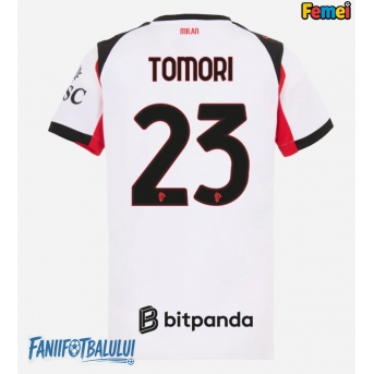 AC Milan Fikayo Tomori #23 Tricou Fotbal Replică 2025-26 Femei Deplasare